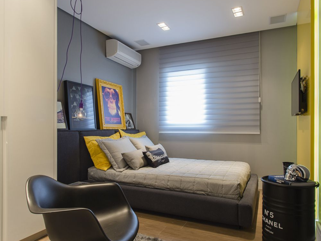 Quarto Moderno Reformas Aprimorar Construtora em Belo Horizonte